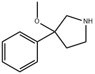 Pyrrolidine, 3-methoxy-3-phenyl- Structural