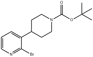 TERT-BUTYL 4-(2-BROMOPYRIDIN-3-YL)PIPERIDINE-1-CARBOXYLATE Structural