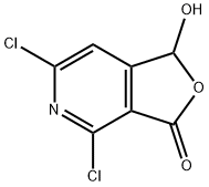 Furo[3,4-c]pyridin-3(1H)-one, 4,6-dichloro-1-hydroxy- Structural