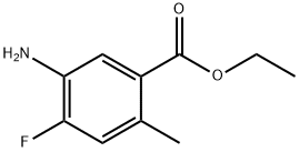 ethyl 5-amino-4-fluoro-2-methylbenzoate Structural