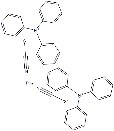 phosphine, bis(triphenyl )nickel dithiocyanate Structural
