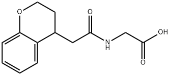 Glycine, N-[2-(3,4-dihydro-2H-1-benzopyran-4-yl)acetyl]- Structural