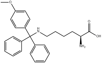 L-Lysine, N6-[(4- methoxyphenyl)diphenylmethyl]- Structural