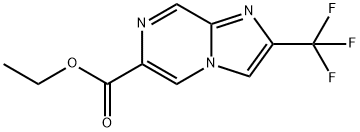 Imidazo[1,2-a]pyrazine-6-carboxylic acid, 2-(trifluoromethyl)-, ethyl ester Structural