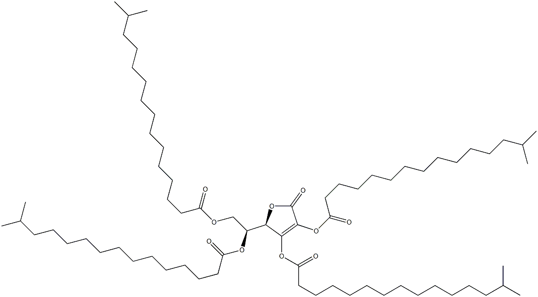 L-Ascorbic acid, 2,3,5,6-tetraisohexadecanoate Structural