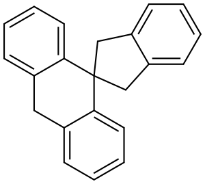 Spiro[anthracene-9(10H),2'-[2H]indene], 1',3'-dihydro- Structural