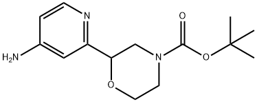 tert-butyl 2-(4-aminopyridin-2-yl)morpholine-4-carboxylate Structural