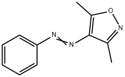 Isoxazole, 3,5-dimethyl-4-(2-phenyldiazenyl)- Structural