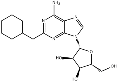 Adenosine, 2-(cyclohexylmethyl)- (9CI) Structural