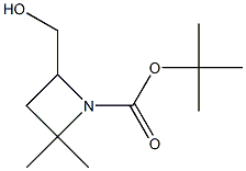 tert-butyl 4-(hydroxymethyl)-2,2-dimethylazetidine-1-carboxylate Structural