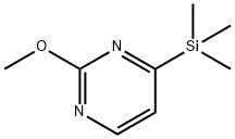 Pyrimidine, 2-methoxy-4-(trimethylsilyl)- Structural