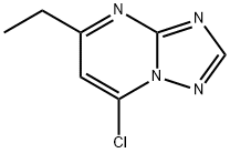 7-chloro-5-ethyl[1,2,4]triazolo[1,5-a]pyrimidine Structural