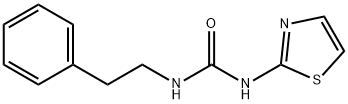 Urea, N-(2-phenylethyl)-N'-2-thiazolyl- Structural
