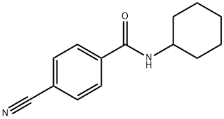 4-cyano-N-cyclohexylbenzamide Structural