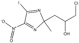 a-(chloromethyl)-5-iodo-2-methyl-4-nitroimidazole-2-ethanol Structural