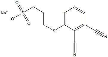 sodium 3-[(2,3-dicyanophenyl)thio]propane-1-sulfonate Structural