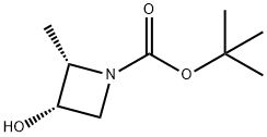 tert-butyl (2S,3S)-3-hydroxy-2-methylazetidine-1-carboxylate Structural