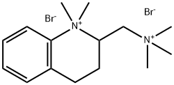 Quinolinium, 1,2,3,4-tetrahydro-1,1-dimethyl-2-[(trimethylammonio)methyl]-, dibromide (8CI,9CI) Structural