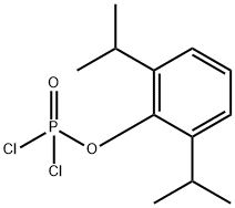 Phosphorodichloridic acid, 2,6-bis(1-methylethyl)phenyl ester Structural