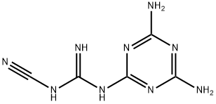 Guanidine, N-cyano-N'-(4,6-diamino-1,3,5-triazin-2-yl)- Structural