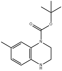 tert-butyl 7-methyl-1,2,3,4-tetrahydroquinoxaline-1-carboxylate Structural