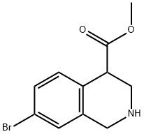 methyl 7-bromo-1,2,3,4-tetrahydroisoquinoline-4-carboxylate Structural