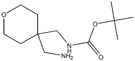 tert-butyl ((4-(aminomethyl)tetrahydro-2H-pyran-4-yl)methyl)carbamate Structural