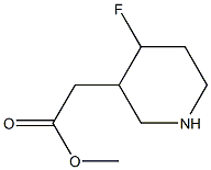 methyl 2-(4-fluoropiperidin-3-yl)acetate Structural