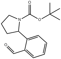 tert-butyl 2-(2-formylphenyl)pyrrolidine-1-carboxylate Structural
