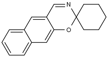 Spiro[cyclohexane-1,2'-[2H]naphth[2,3-e][1,3]oxazine] (8CI,9CI) Structural