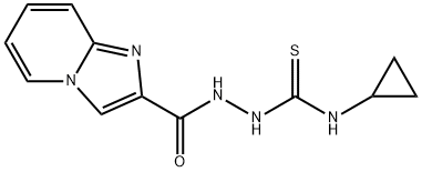 Imidazo[1,2-a]pyridine-2-carboxylic acid, 2-[(cyclopropylamino)thioxomethyl]hydrazide Structural