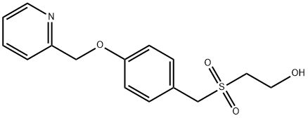 Ethanol, 2-[[[4-(2-pyridinylmethoxy)phenyl]methyl]sulfonyl]- Structural