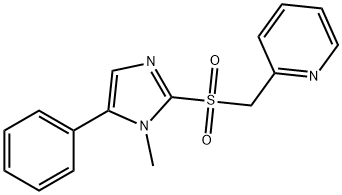 Pyridine, 2-[[(1-methyl-5-phenyl-1H-imidazol-2-yl)sulfonyl]methyl]- Structural