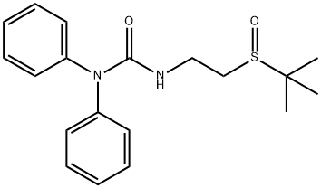 Urea, N'-[2-[(1,1-dimethylethyl)sulfinyl]ethyl]-N,N-diphenyl- Structural