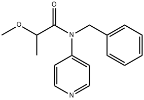 Propanamide, 2-methoxy-N-(phenylmethyl)-N-4-pyridinyl- Structural