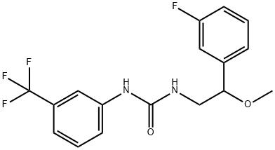 Urea, N-[2-(3-fluorophenyl)-2-methoxyethyl]-N'-[3-(trifluoromethyl)phenyl]- Structural