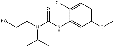 Urea, N'-(2-chloro-5-methoxyphenyl)-N-(2-hydroxyethyl)-N-(1-methylethyl)- Structural