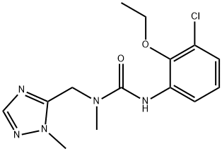 Urea, N'-(3-chloro-2-ethoxyphenyl)-N-methyl-N-[(1-methyl-1H-1,2,4-triazol-5-yl)methyl]- Structural