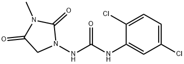Urea, N-(2,5-dichlorophenyl)-N'-(3-methyl-2,4-dioxo-1-imidazolidinyl)- Structural