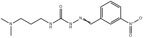 Hydrazinecarboxamide, N-[3-(dimethylamino)propyl]-2-[(3-nitrophenyl)methylene]- Structural