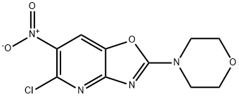 Oxazolo[4,5-b]pyridine, 5-chloro-2-(4-morpholinyl)-6-nitro- Structural