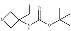 tert-butyl (3-(iodomethyl)oxetan-3-yl)carbamate Structural