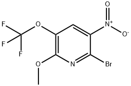 Pyridine, 2-bromo-6-methoxy-3-nitro-5-(trifluoromethoxy)- Structural
