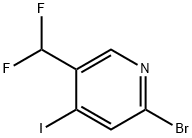Pyridine, 2-bromo-5-(difluoromethyl)-4-iodo- Structural