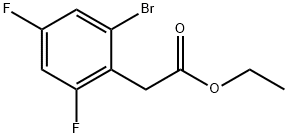 Ethyl 2-bromo-4,6-difluorophenylacetate Structural