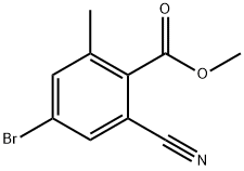 Methyl 4-bromo-2-cyano-6-methylbenzoate Structural
