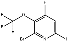 Pyridine, 2-bromo-4-fluoro-6-iodo-3-(trifluoromethoxy)- Structural