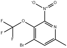Pyridine, 4-bromo-6-methyl-2-nitro-3-(trifluoromethoxy)- Structural