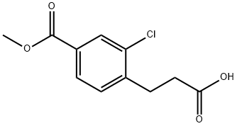 Benzenepropanoic acid, 2-chloro-4-(methoxycarbonyl)- Structural