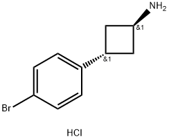 trans-3-(4-Bromophenyl)cyclobutanamine Hydrochloride Structural